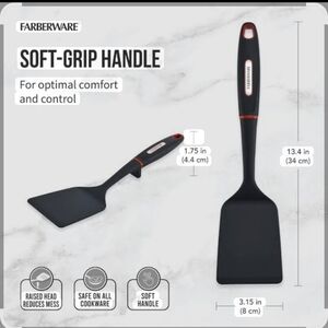 Farberware Large Plastic Tipped Soft Grip Spatula